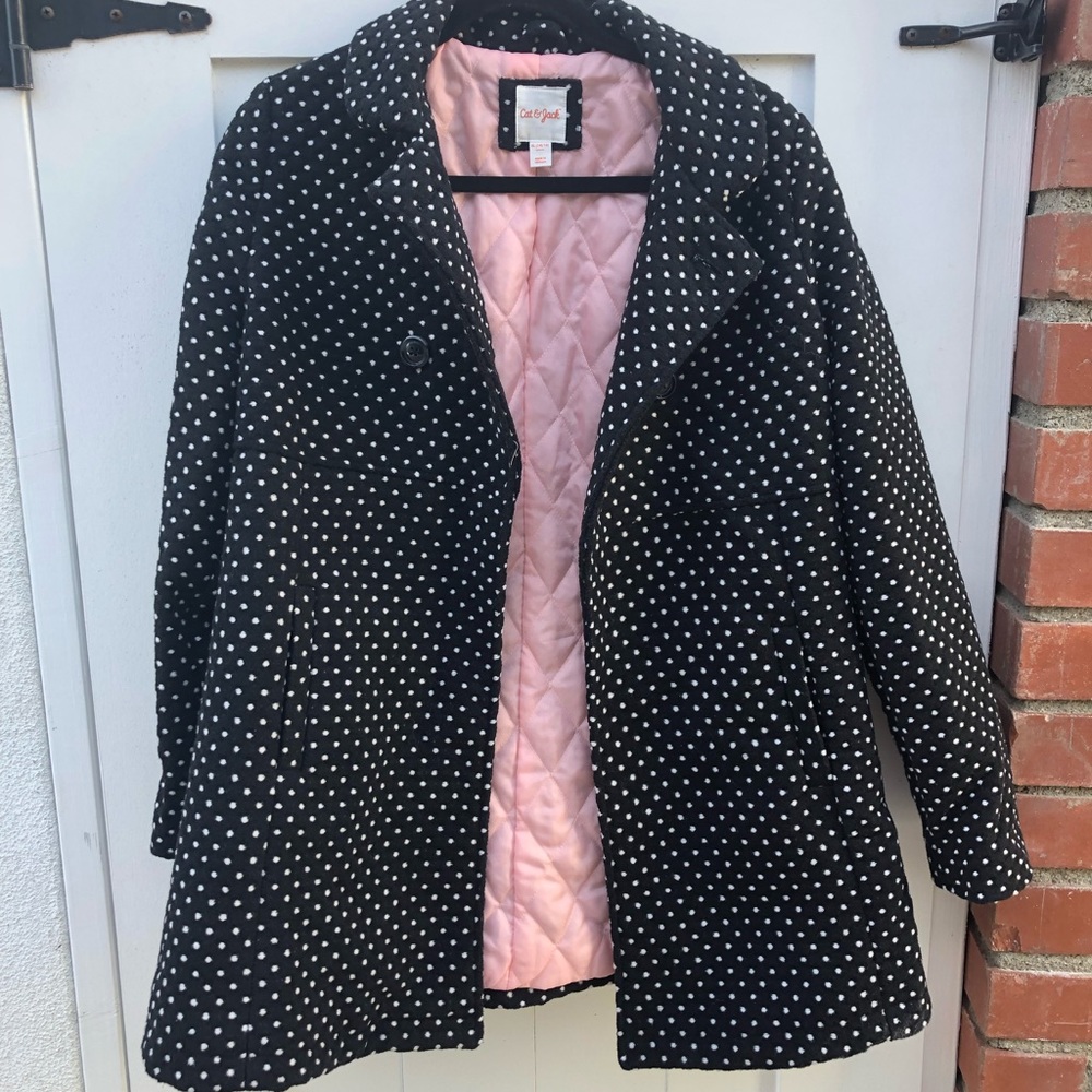 Cute black and white pea coat❤️